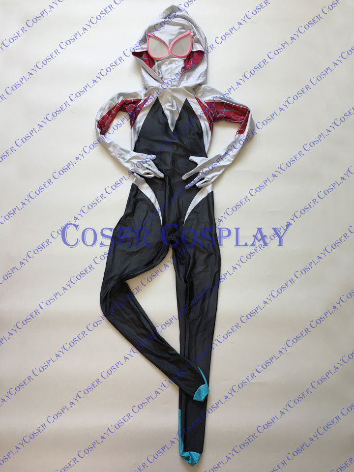 2019 Amazing Spider Woman Gwen Stacy Spider Gwen Cosplay Costume 0510